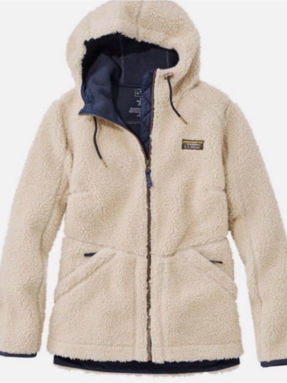 L.L. Bean mountain pile Sherpa Zip Jacket size small - Picture 3 of 9